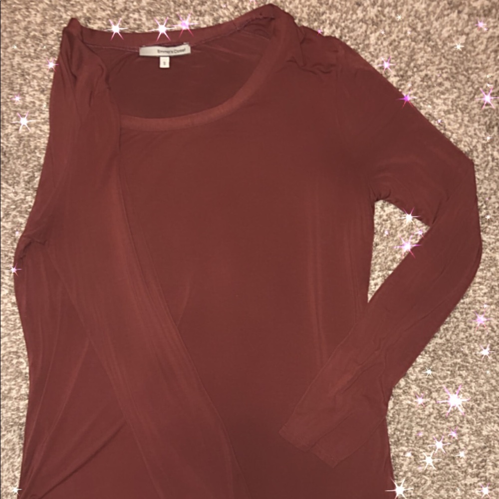 ✨sangria red ultra silky long sleeve✨